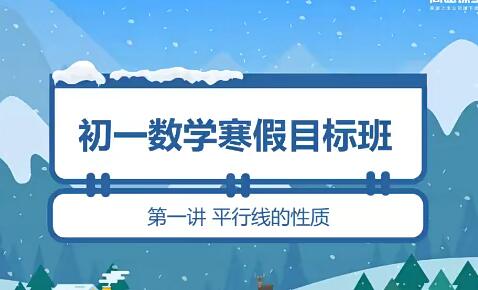 王泽龙2020寒初一寒假数学系统班7讲完结带讲义