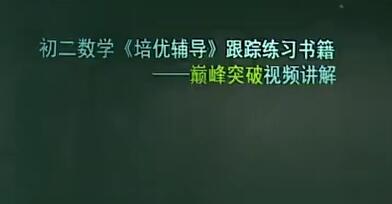 朱韬 董小磊 韩春成 初中数学初二数学培优辅导初二数学跟踪练习