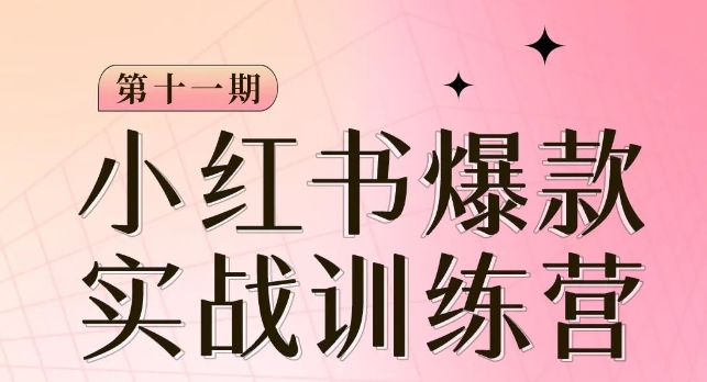 小红书博主爆款训练营第11期：从0-1打造小红书账号，揭秘成功的秘诀！