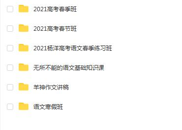 杨洋2021高中语文二三轮复习联报班  高考语文