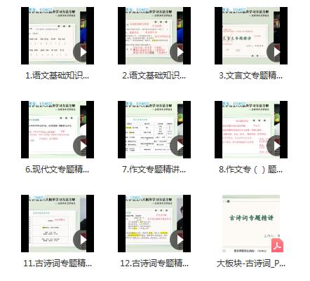 【完结】邵鑫-语文六大板块学习方法全解，打开语文学习新视野
