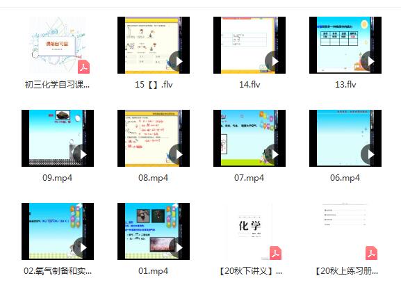 陈谭飞2020秋初三化学秋季直播目标班（15讲带讲义完结）