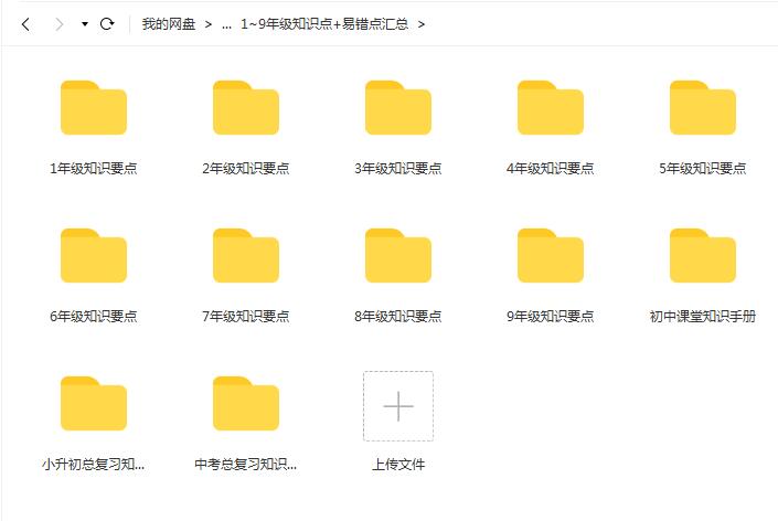 知识点+易错点汇总1~9年级