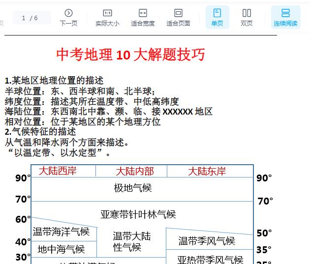 中考地理10大解题技巧Word文档