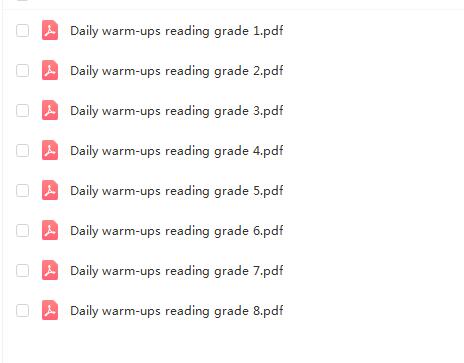 英文阅读理解分级练习册《Daily warm-ups Reading》