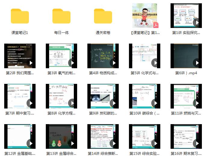 赵潇飞2021秋季初三化学秋季尖端班16讲带讲义