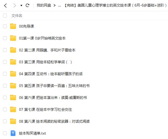 【完结】美国儿童心理学博士的英文绘本课（6月-6岁基础+进阶）