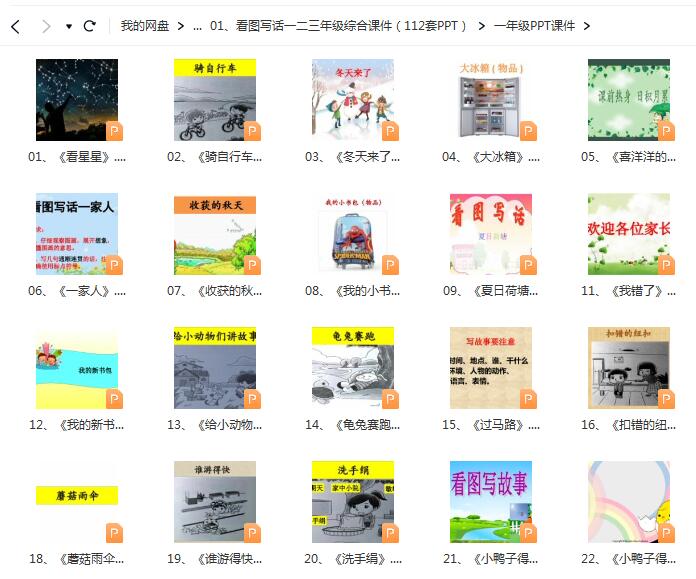 创意无限：小学生一二三年级看图写话优质教学课件140套（PPT讲义）