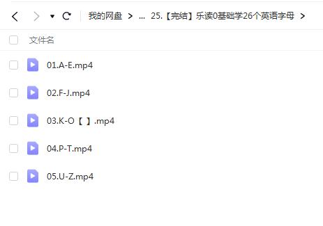 【完结】乐读ABC：轻松掌握26个英语字母