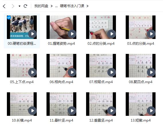 Aha School小学硬笔书法大通关（123节课程）好评如潮—秒变