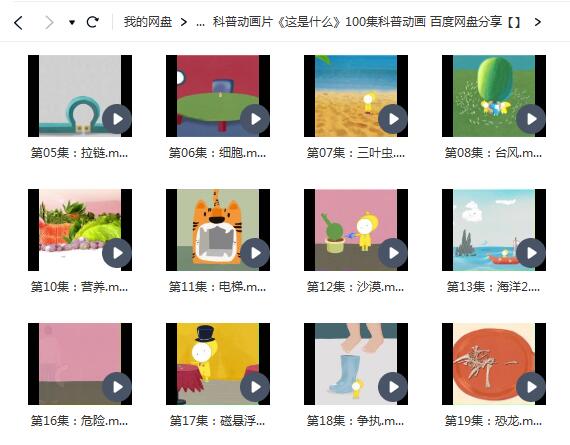 科普动画片《这是什么》100集科普动画