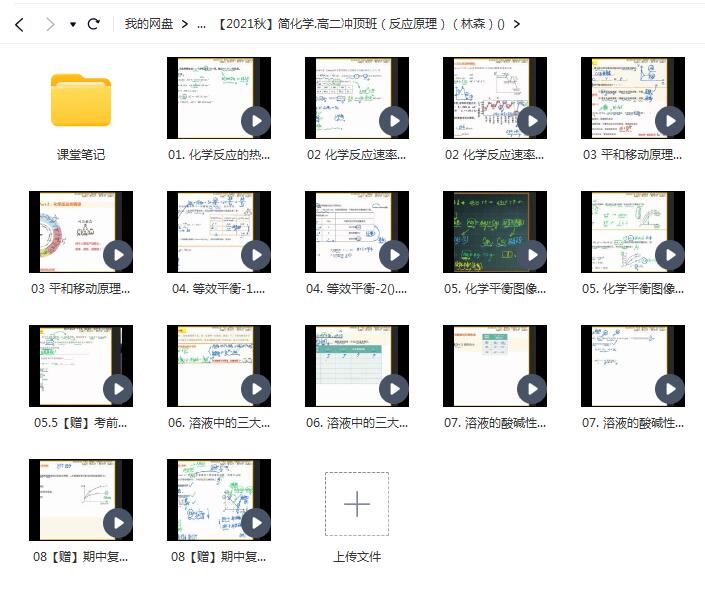 林森 高中化学 【2021秋】简化学.高二冲顶班（反应原理）