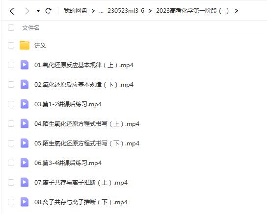 2023高考化学 康永明化学 第一阶段 30讲