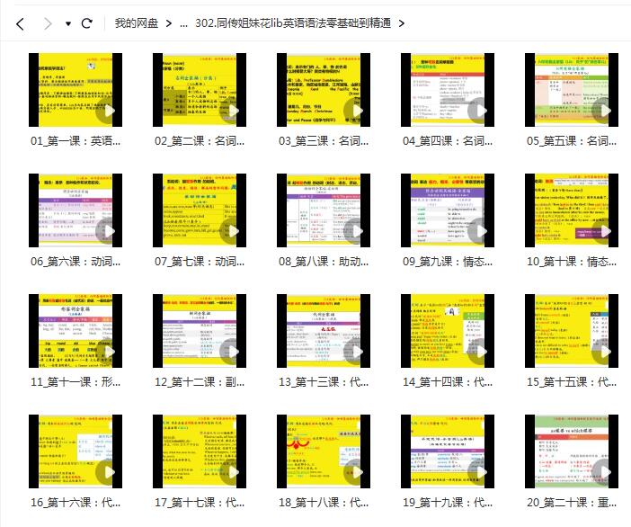 同传姐妹花lib英语语法零基础到精通课程【网盘资源分享】
