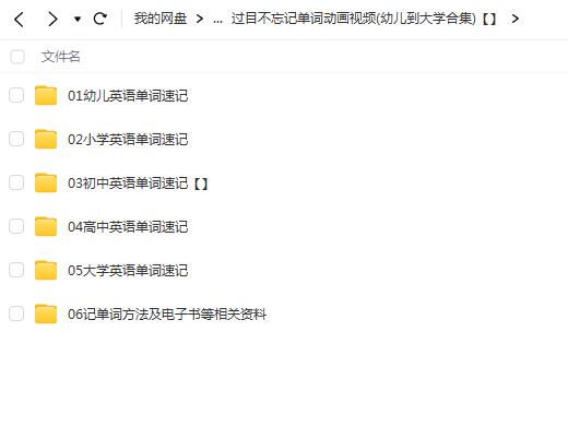 过目不忘记单词动画视频 (幼儿到大学合集) 【网盘资源分享】