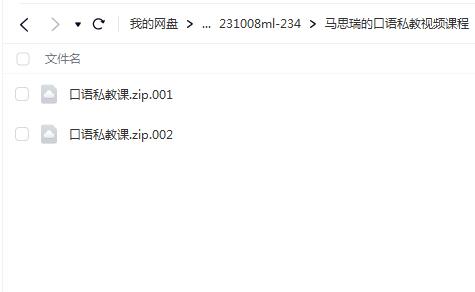 马思瑞的口语私教视频课程【网盘资源分享】