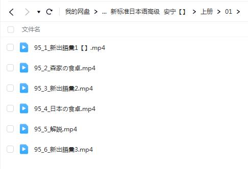 安宁老师新标准日本语高级课程【网盘资源分享】