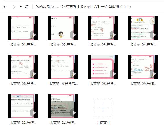 【张文丽日语】2024年高三高考日语  一轮 暑假班 【网盘资源分享】