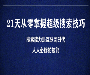 21天掌握超级搜索技巧：从零开始全面解析