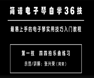 简谱电子琴自学入门：36技巧轻松掌握