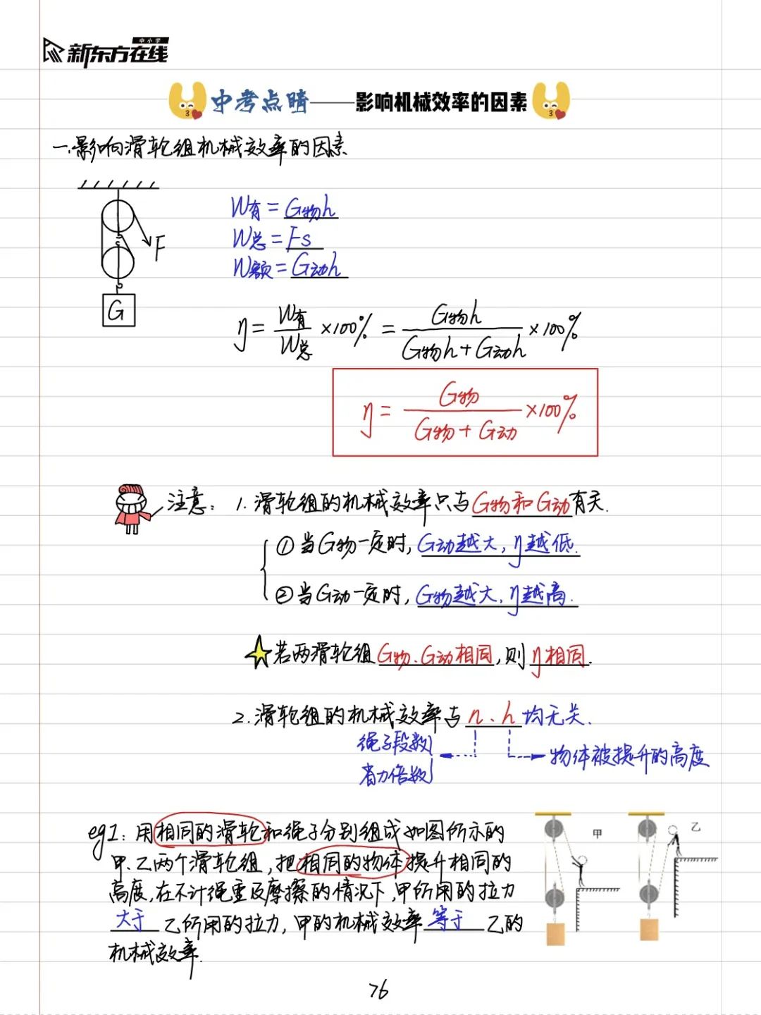 初二物理:最美物理筆記!